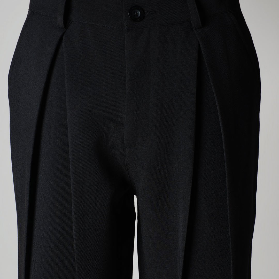 BLACK CROSS PLEAT TROUSER - Hophead