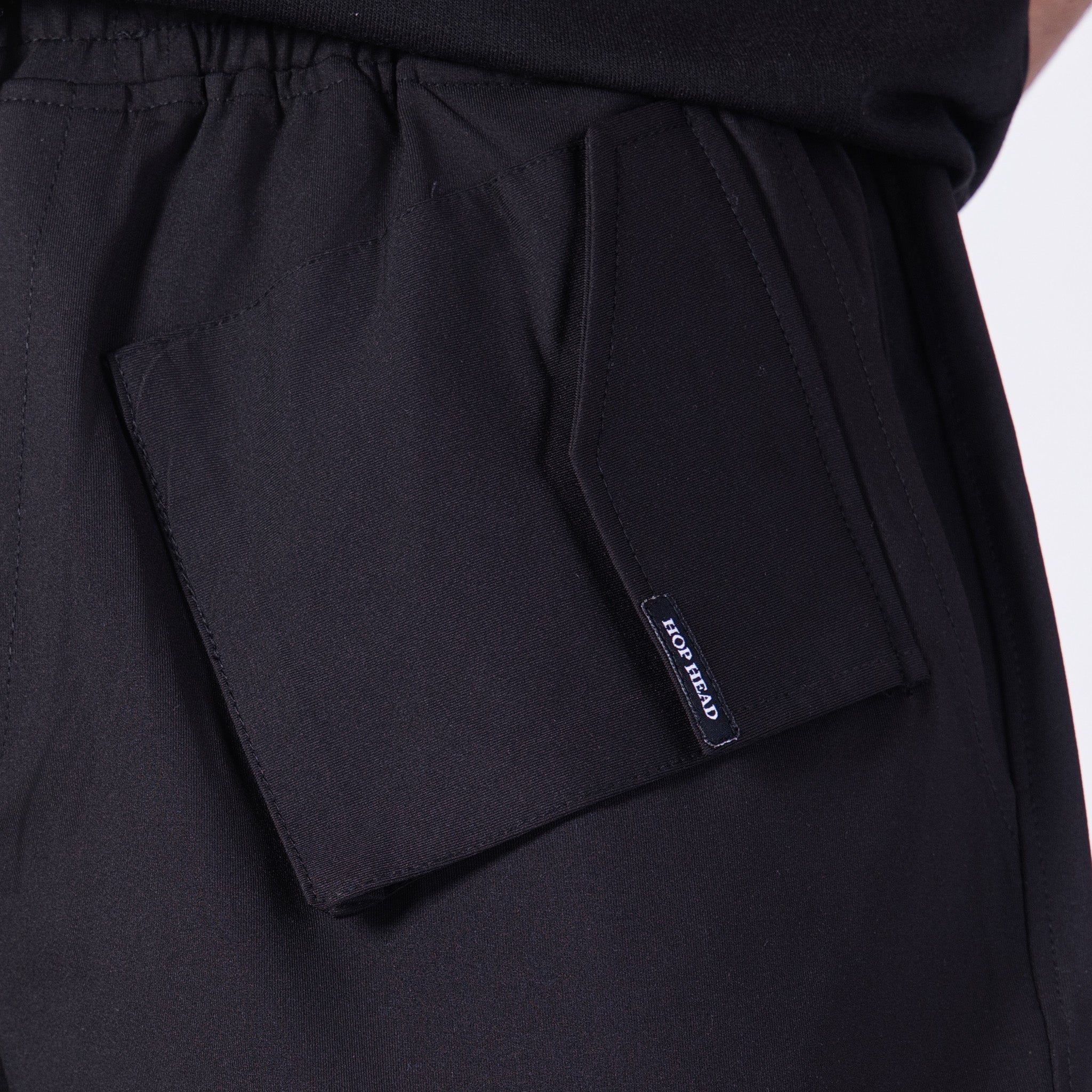 BLACK CROSS POCKET STRAIGHT FIT CARGO SWEATPANT - Hophead