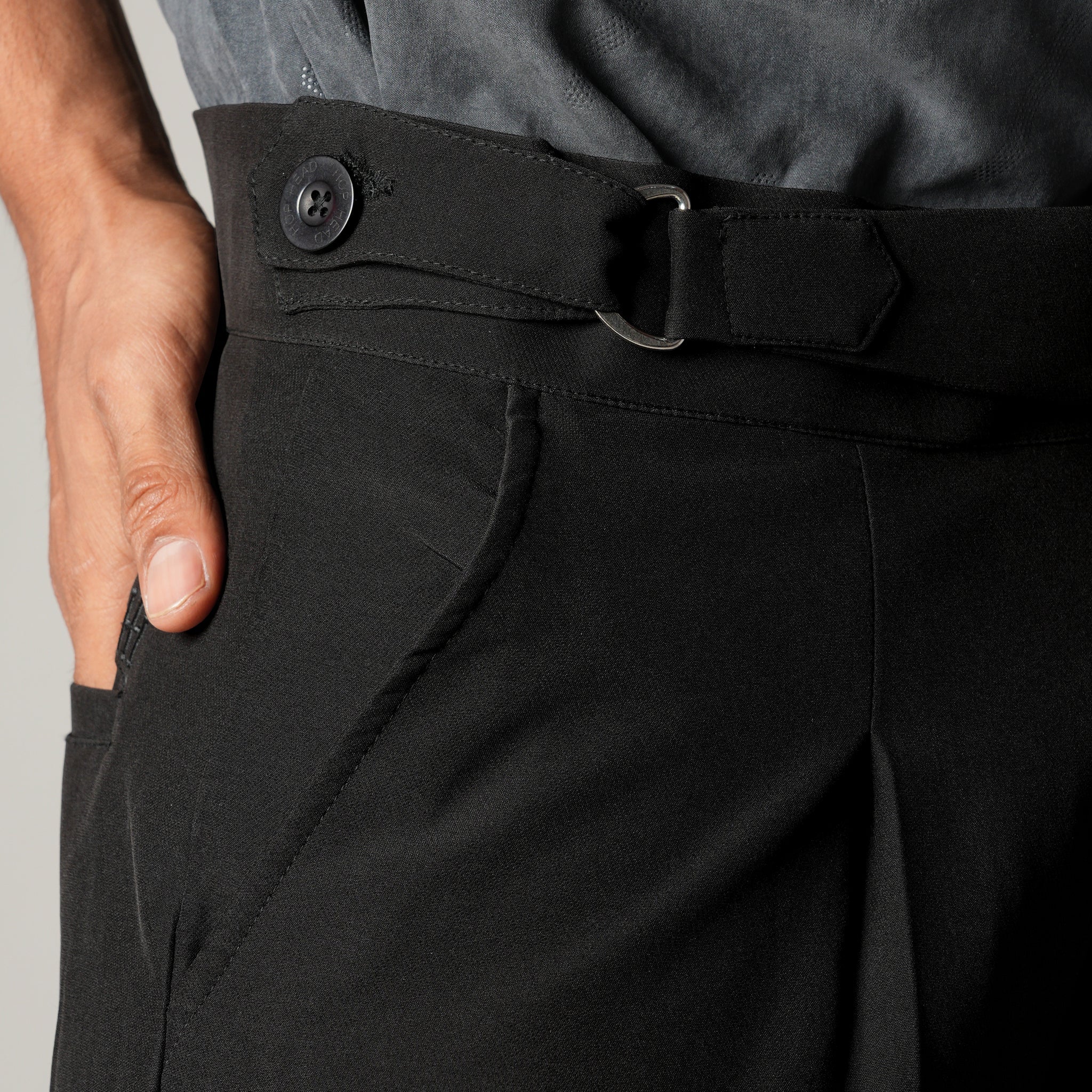 BLACK D - RING ITALIAN STYLE TROUSER - Hophead