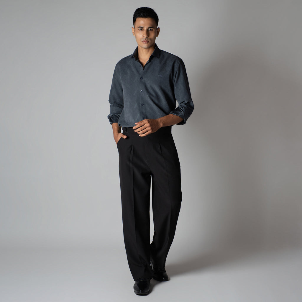 BLACK D - RING ITALIAN STYLE TROUSER - Hophead