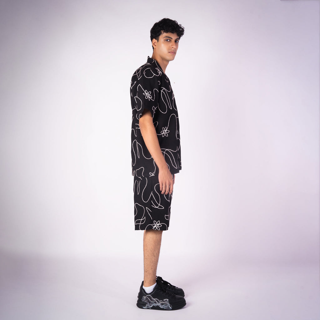 BLACK EMBROIDERED CO - ORD SET - Hophead