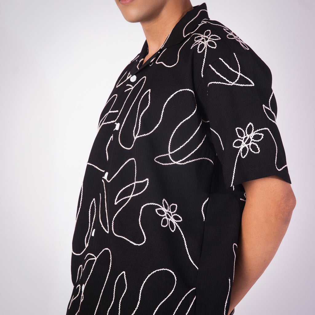 BLACK EMBROIDERED CO - ORD SET - Hophead