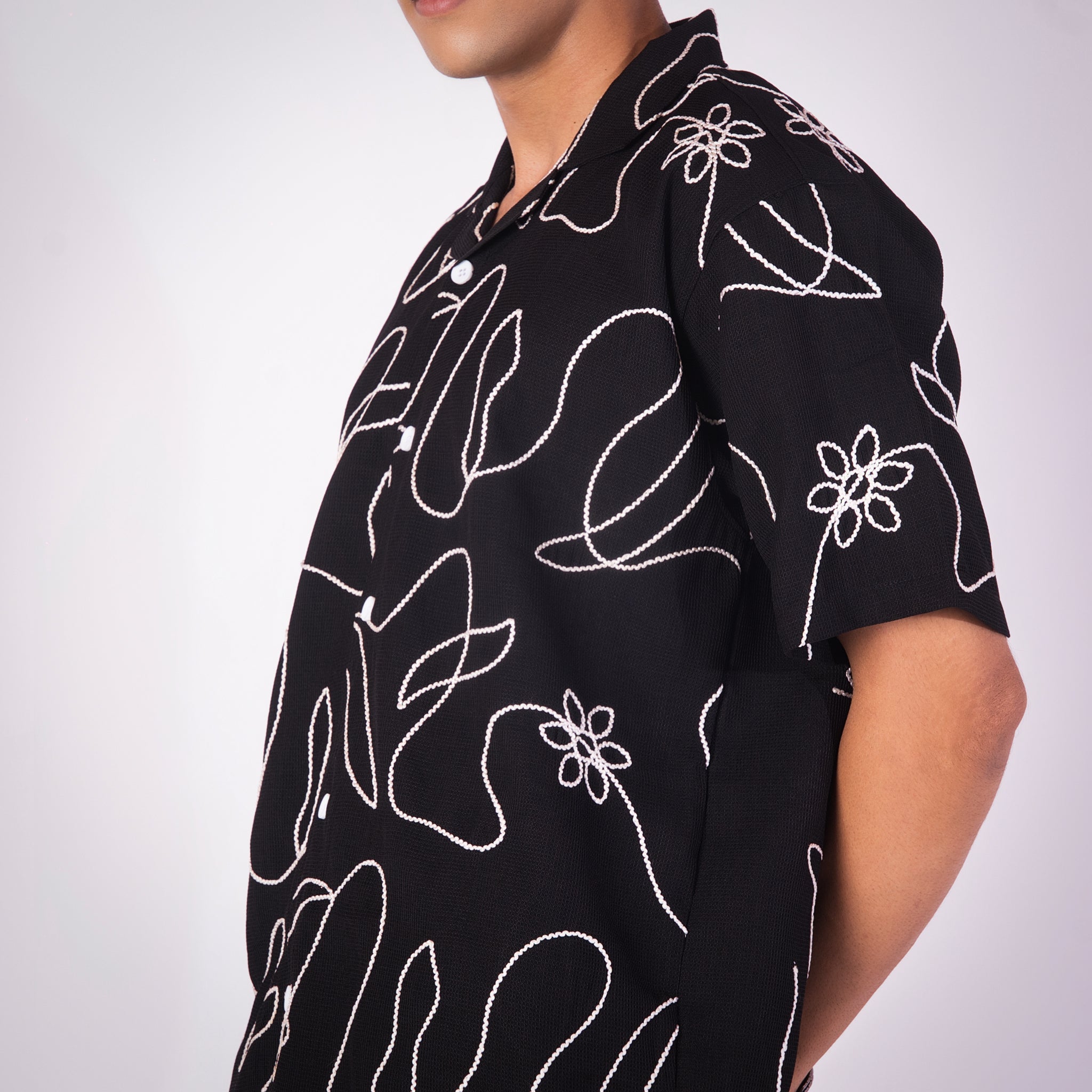 BLACK EMBROIDERED CO - ORD SET - Hophead