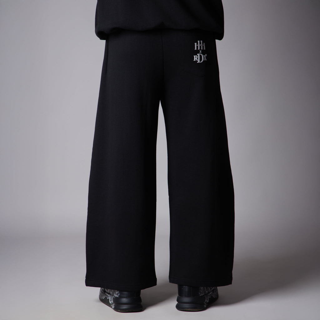 BLACK EXTRA PANEL SWEATPANTS - Hophead