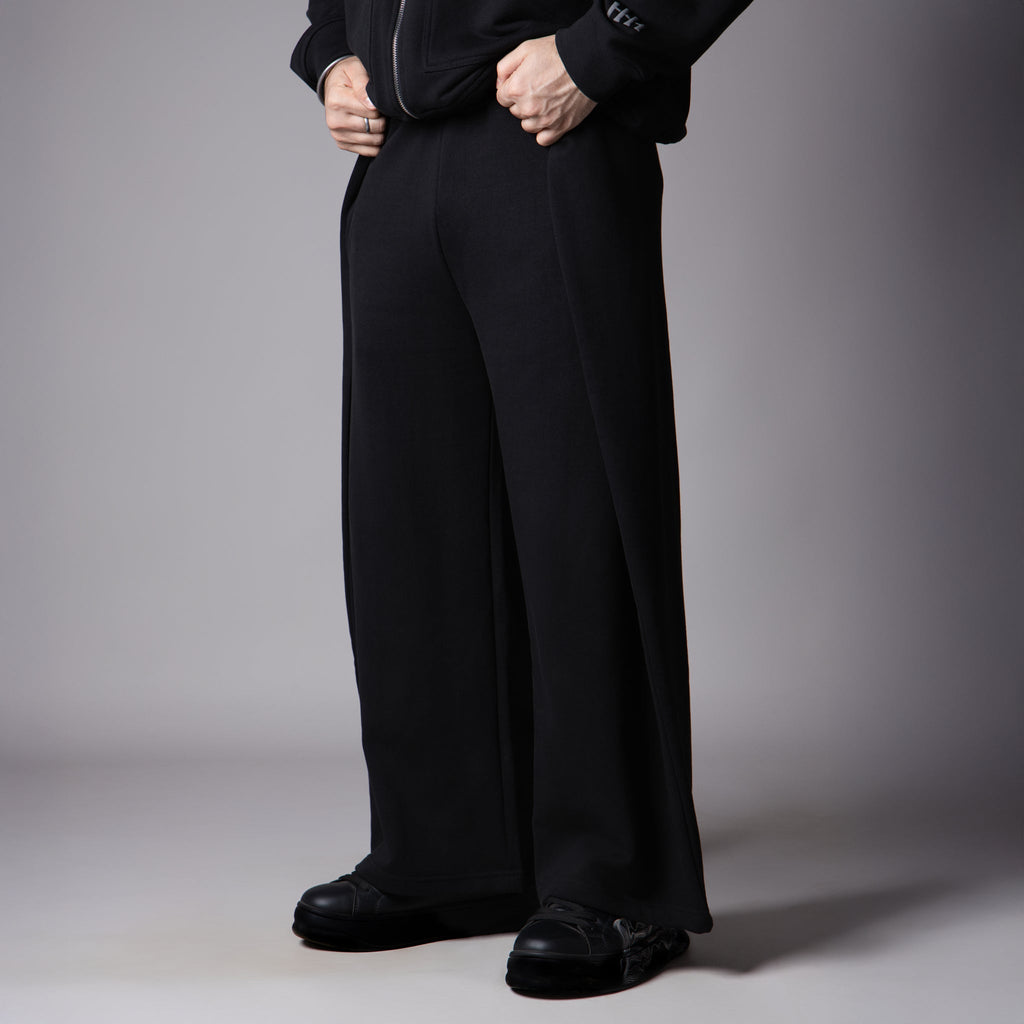 BLACK EXTRA PANEL SWEATPANTS - Hophead
