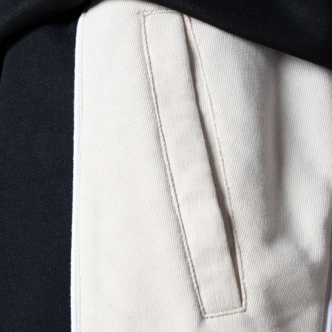 BLACK HALF CIRCLE SWEATPANT - Hophead