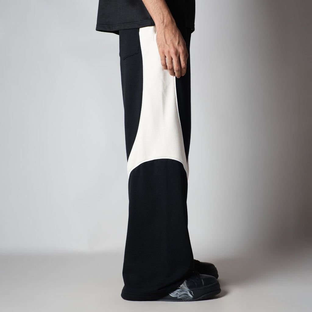 BLACK HALF CIRCLE SWEATPANT - Hophead