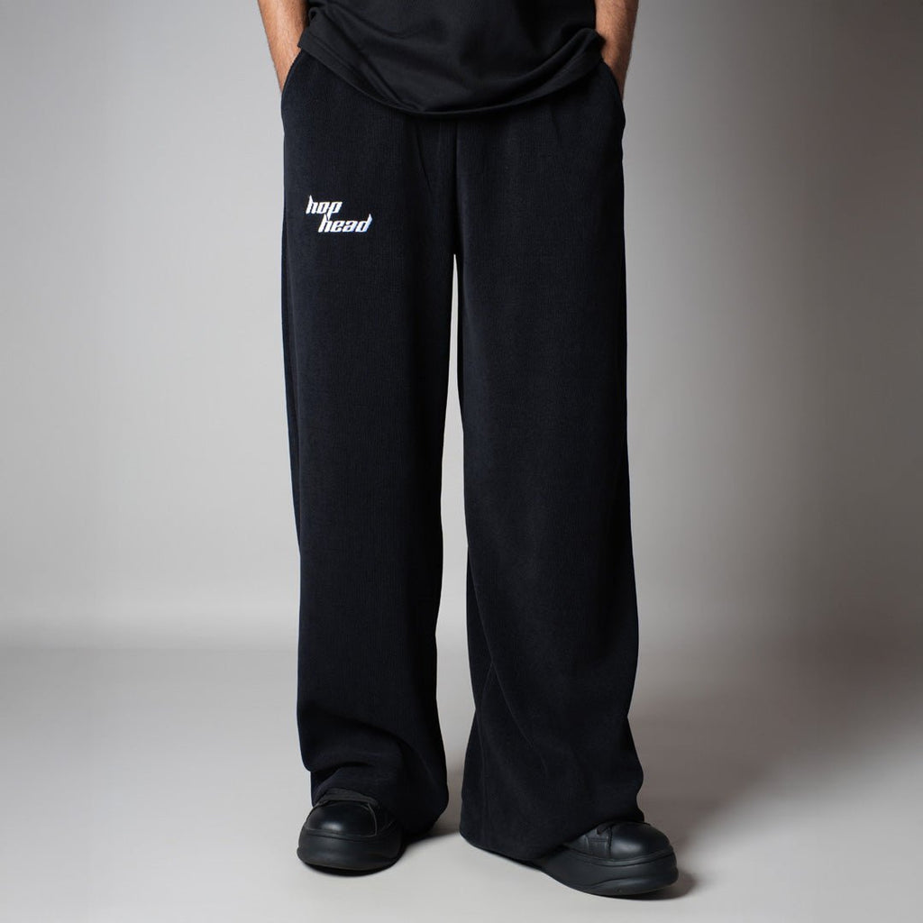 BLACK KNITDRIP SWEATPANTS - Hophead