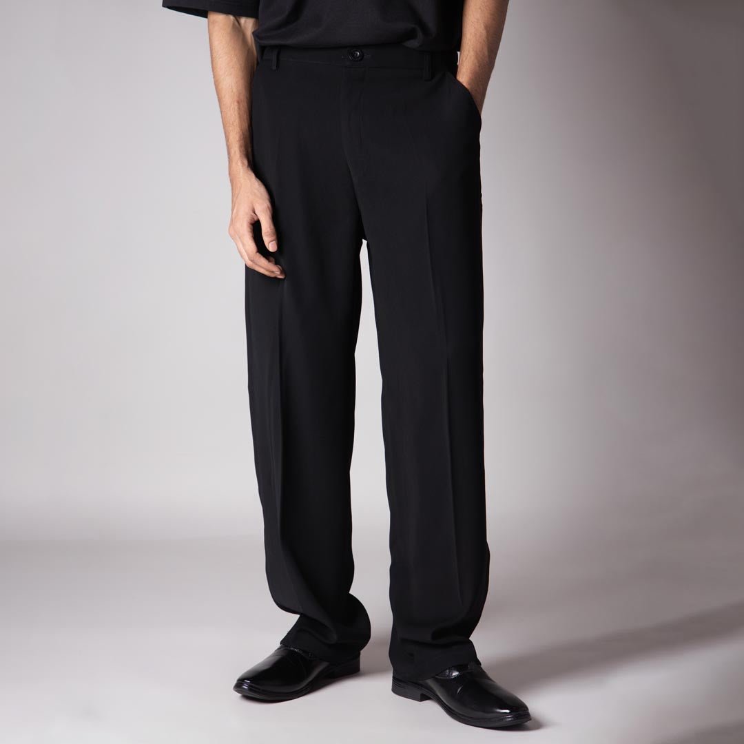 BLACK KOREAN PANT - Hophead