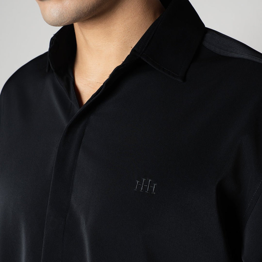 BLACK KOREAN ULTRALITE SHIRT - Hophead