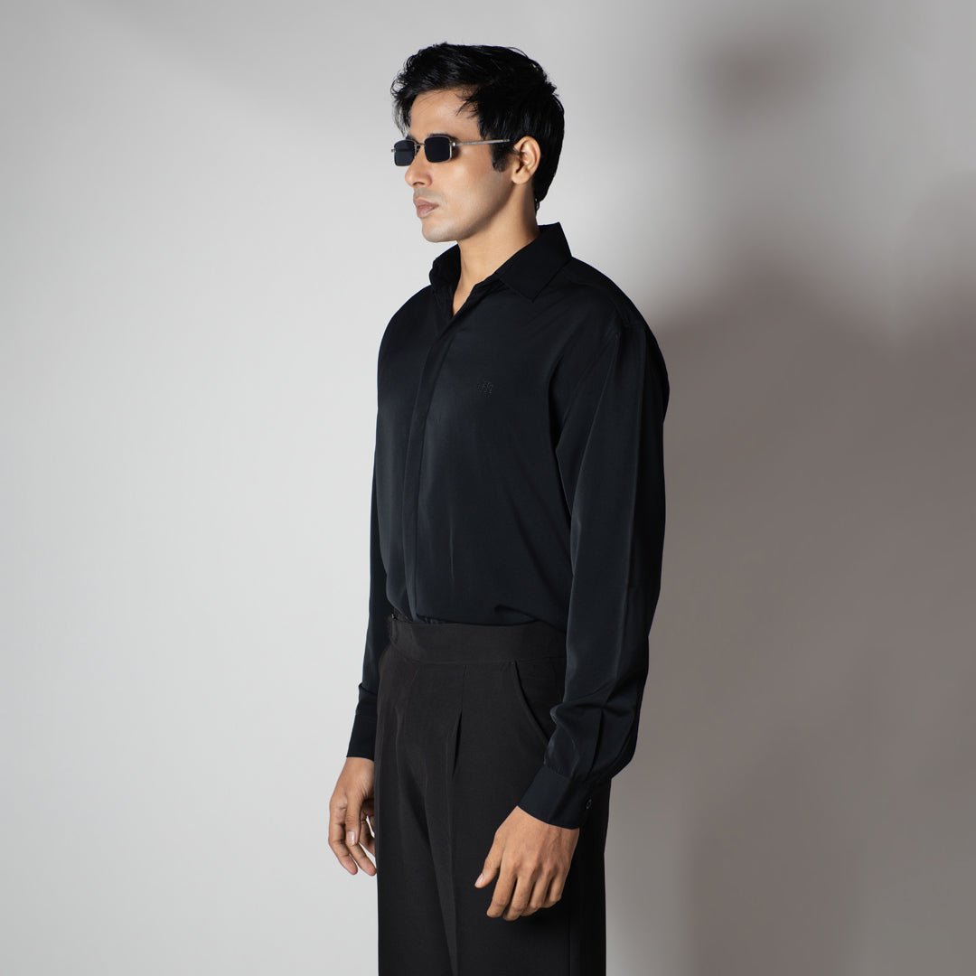 BLACK KOREAN ULTRALITE SHIRT - Hophead