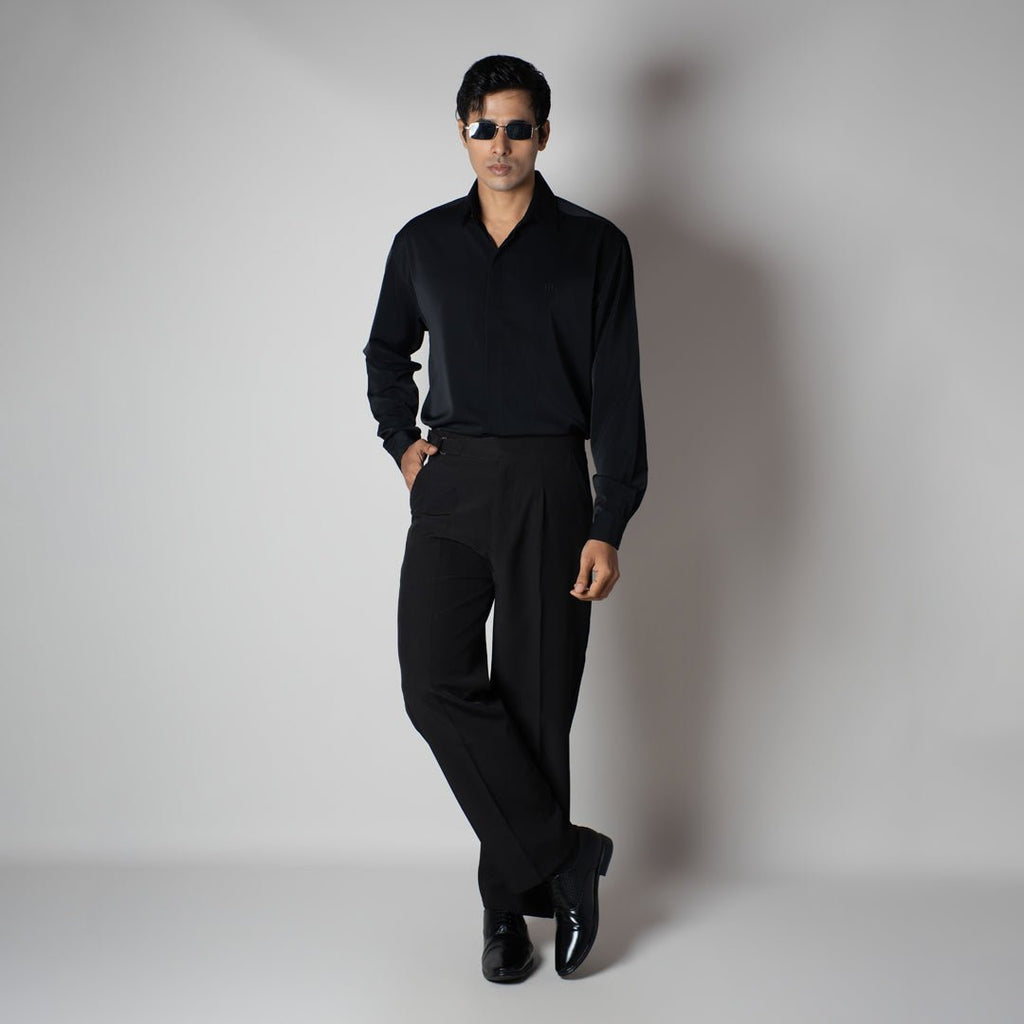 BLACK KOREAN ULTRALITE SHIRT - Hophead