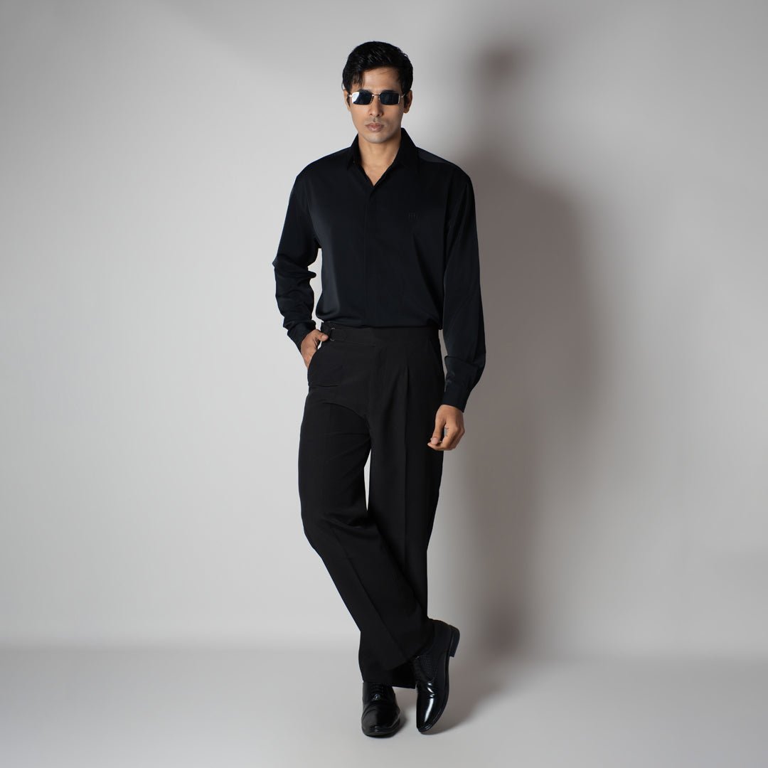 BLACK KOREAN ULTRALITE SHIRT - Hophead