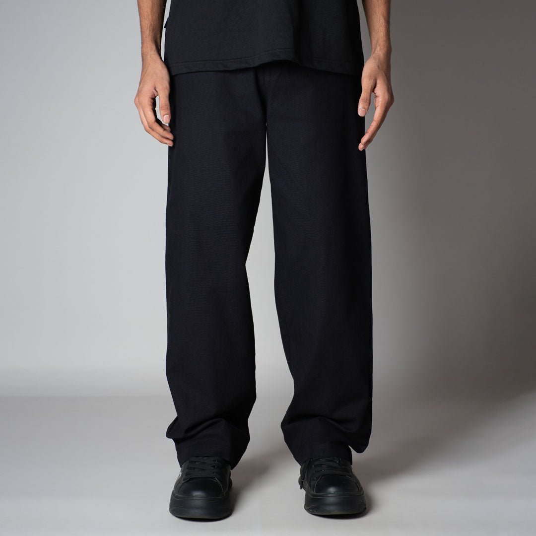 BLACK LINEN PANTS - Hophead