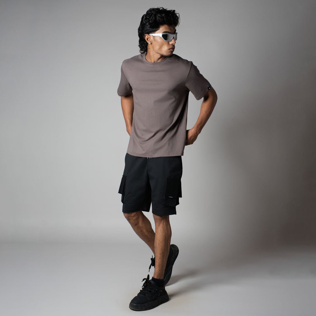 BLACK MULTI FLAP SHORTS - Hophead