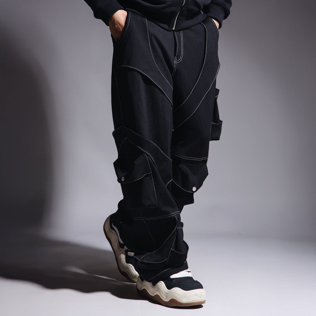 BLACK PATCHWORK CARGO - Hophead