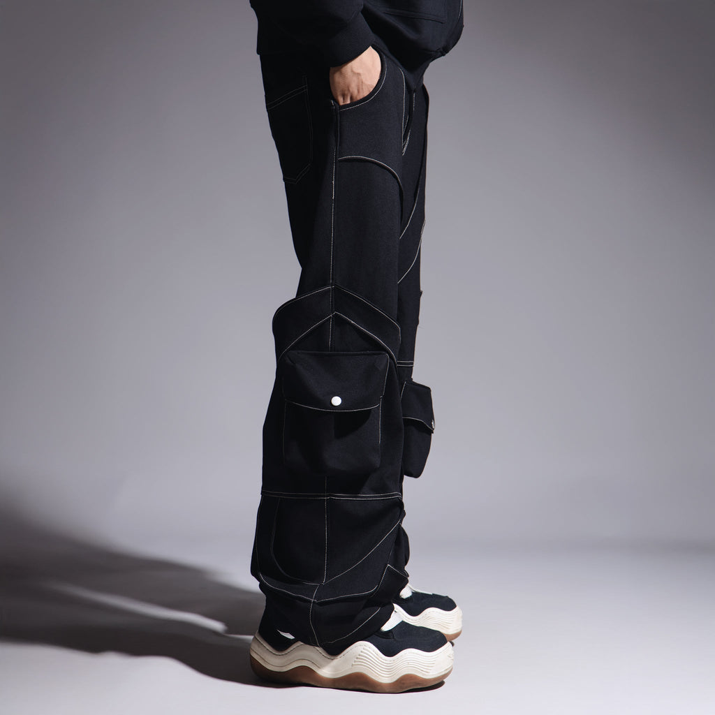 BLACK PATCHWORK CARGO - Hophead