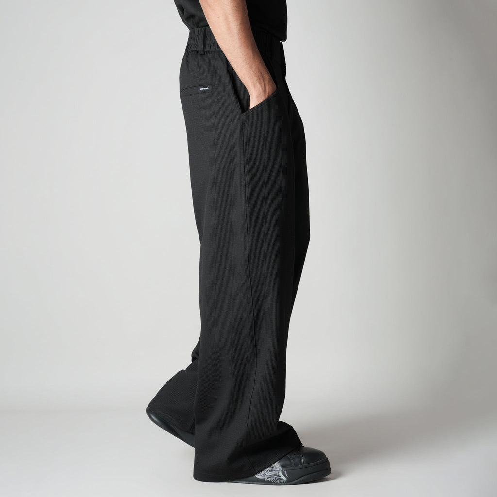 BLACK PIN - RIB WIDE PANTS - Hophead