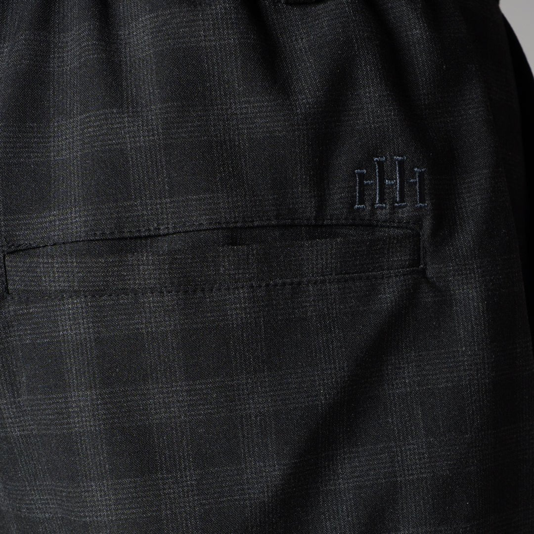 BLACK PLAID REGULAR FIT TROUSER - Hophead