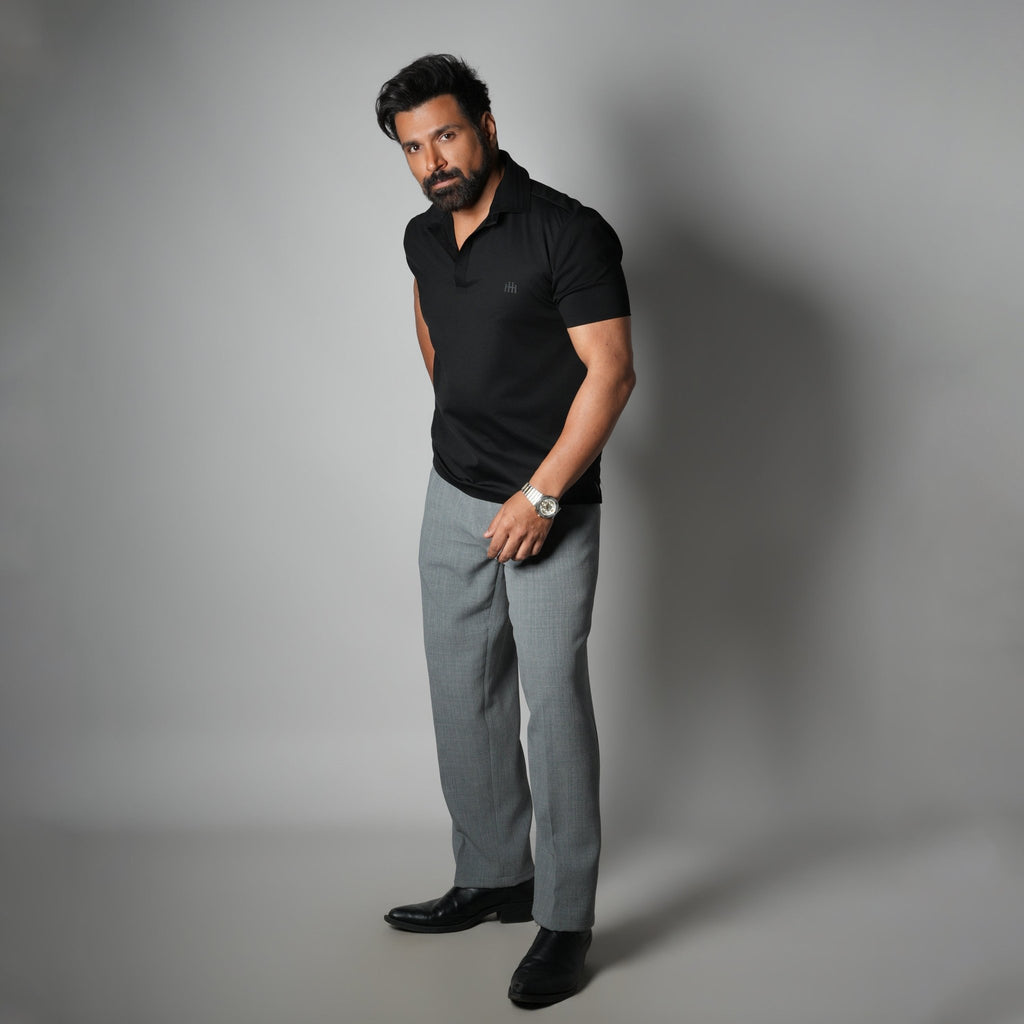 BLACK PRIME SEAMLESS POLO - Hophead