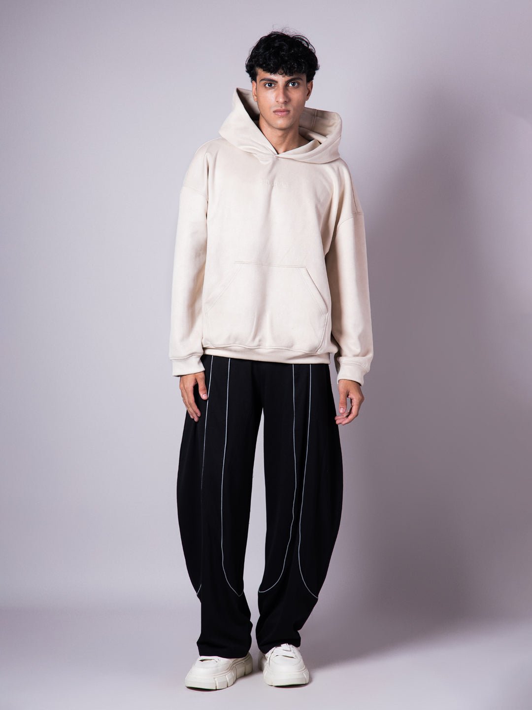 BLACK REFLECTIVE EXTREME BAGGY SWEATPANTS - Hophead