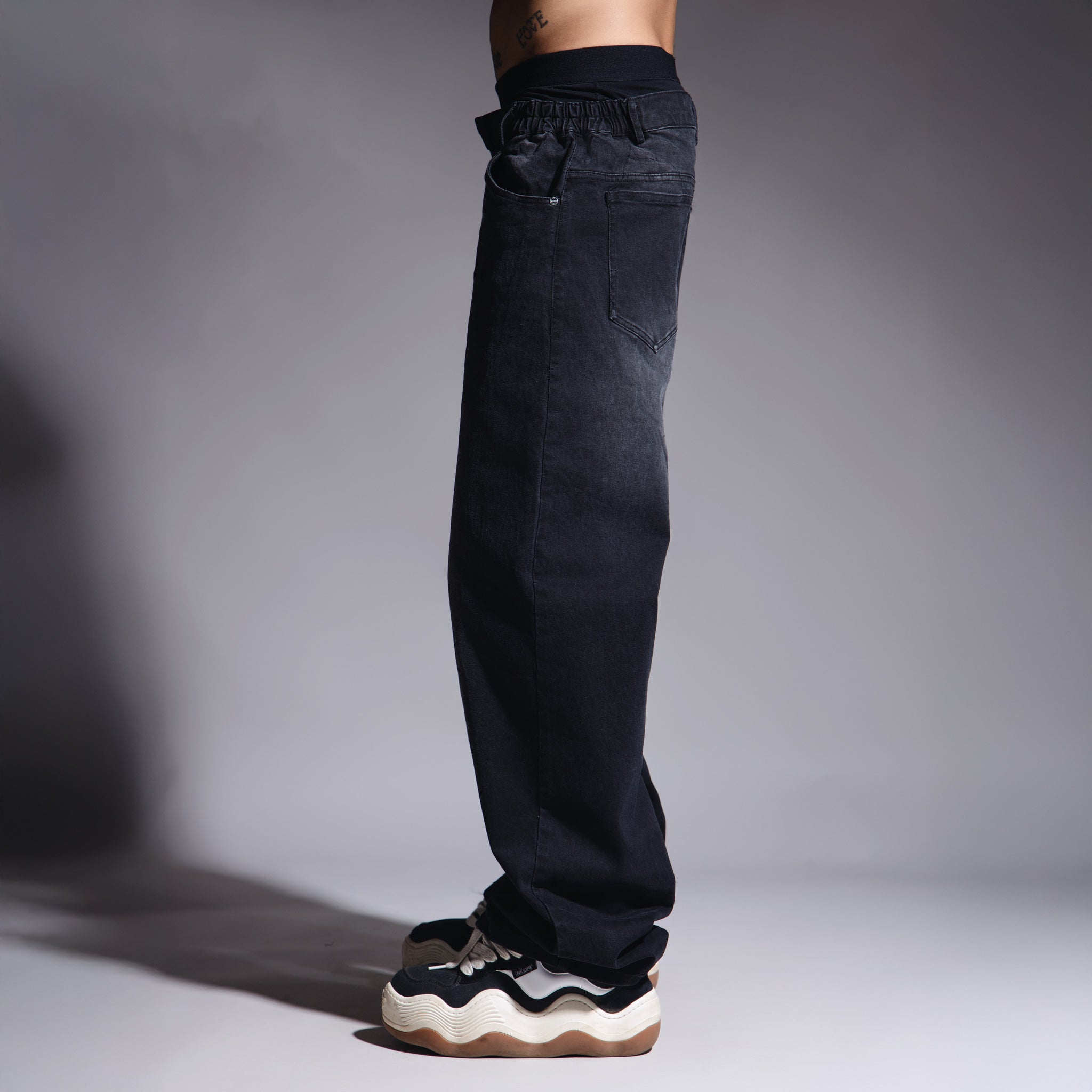 BLACK SHADOW FLEX DENIM - Hophead