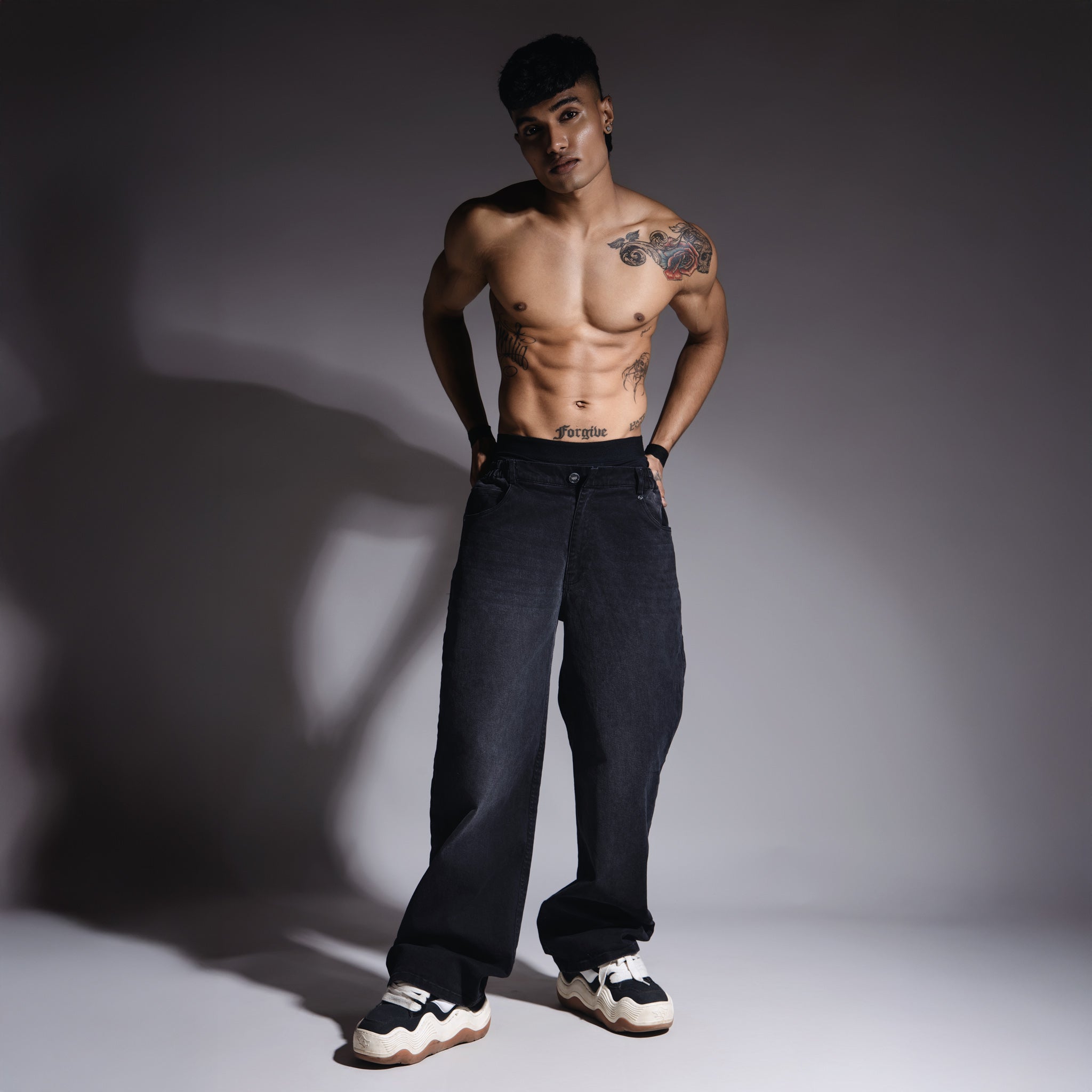 BLACK SHADOW FLEX DENIM - Hophead