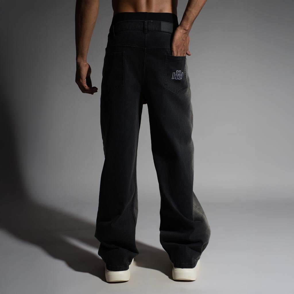 BLACK SIDE FLOW DENIM - Hophead