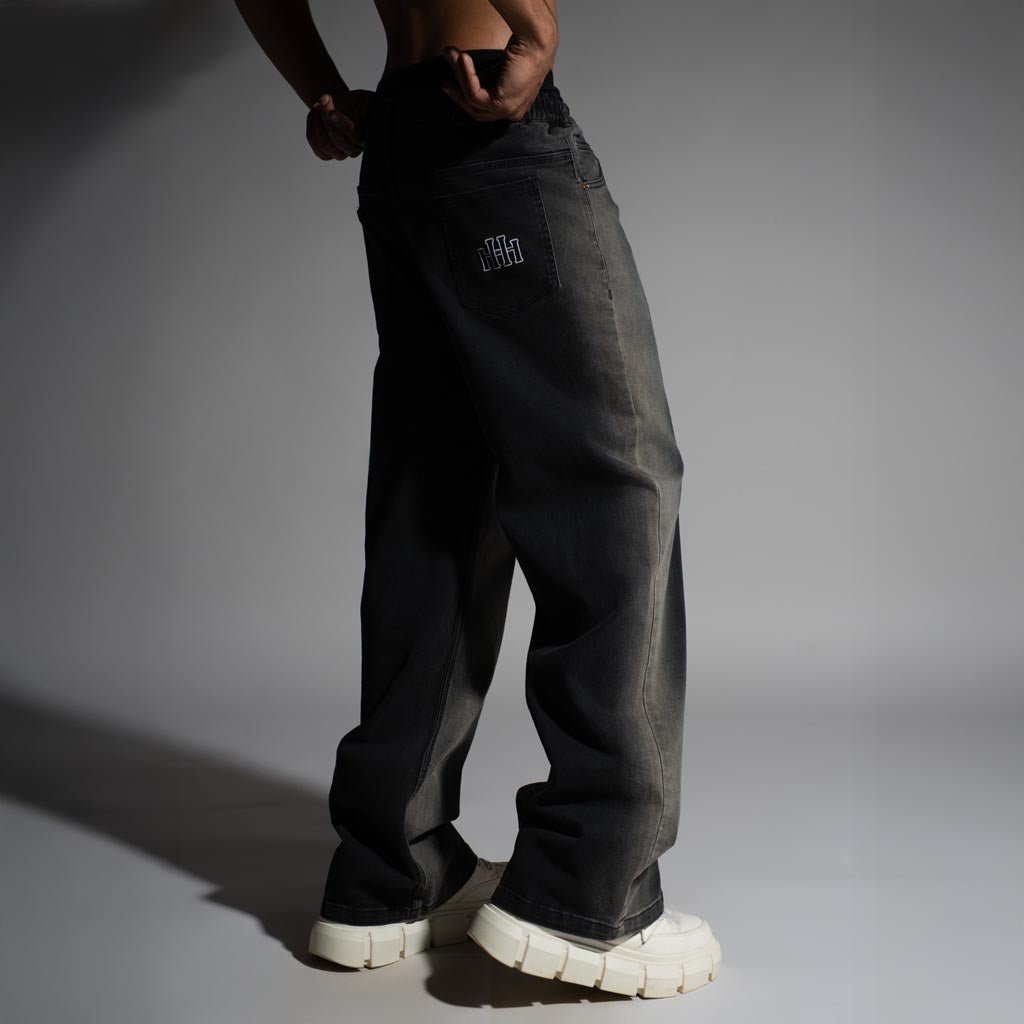 BLACK SIDE FLOW DENIM - Hophead