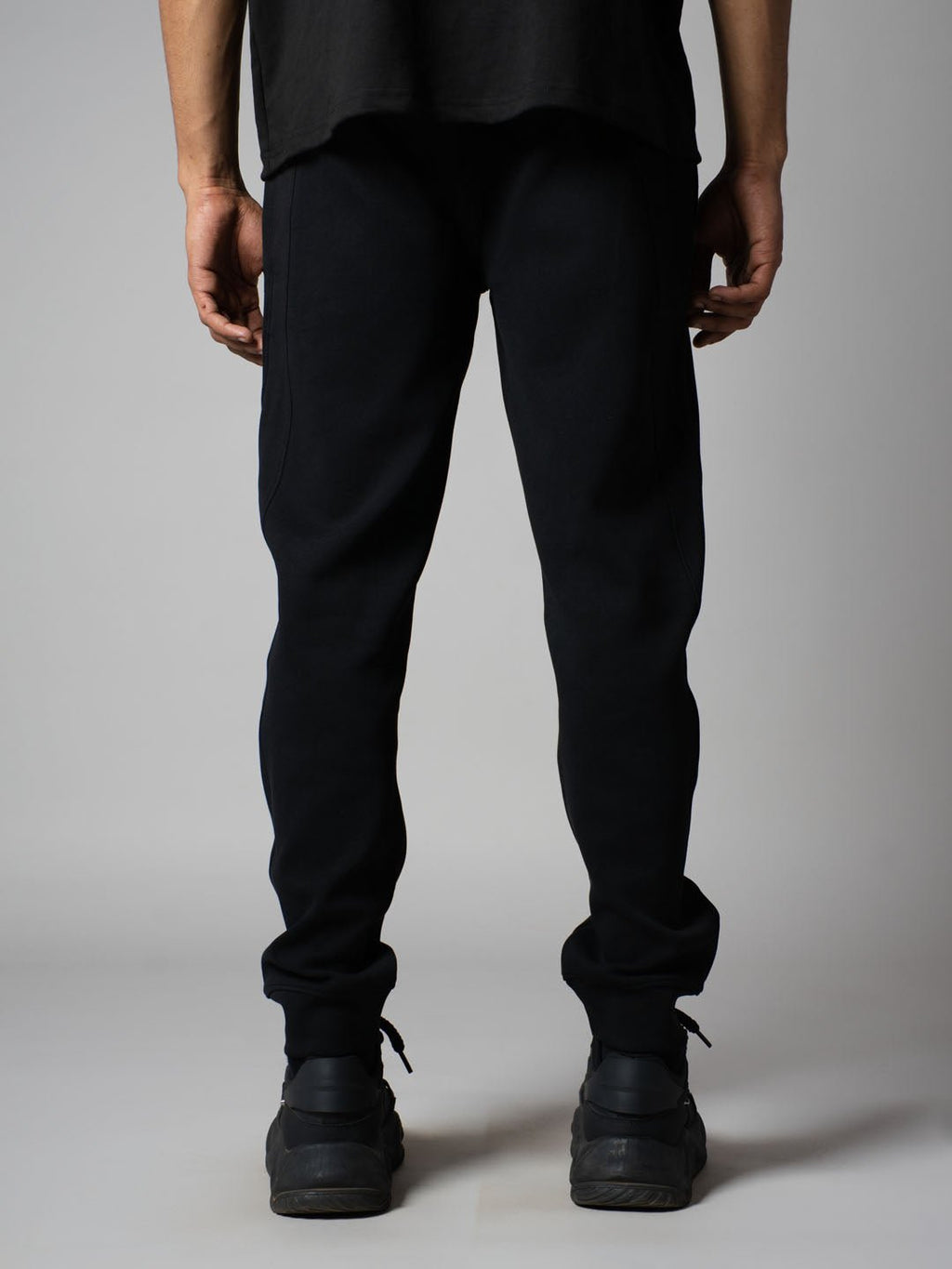 BLACK SIDE PATCH SWEATPANTS - Hophead