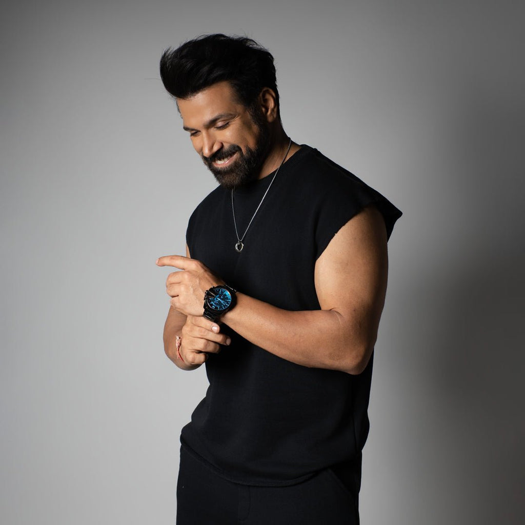BLACK SLEEVELESS RAW EDGE TSHIRT - Hophead