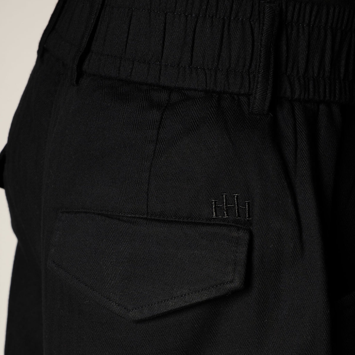 BLACK SOFTMOVE CLASSIC LINEN PANTS - Hophead