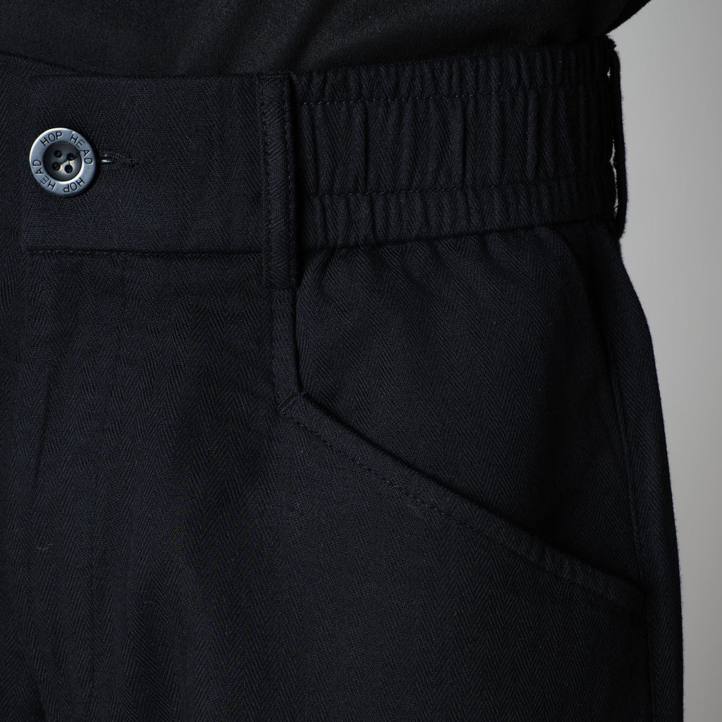BLACK SOFTMOVE CLASSIC LINEN PANTS - Hophead