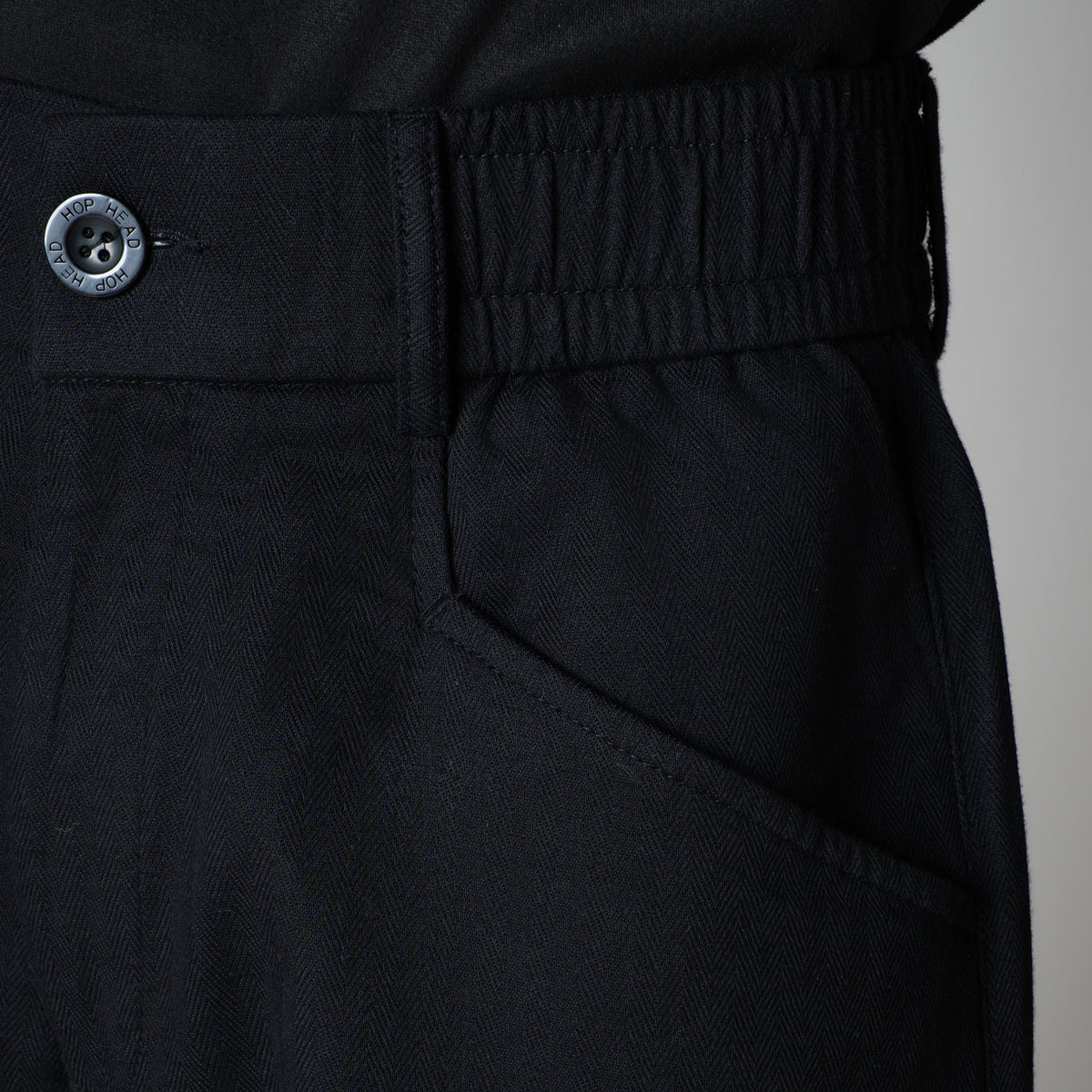 BLACK SOFTMOVE CLASSIC LINEN PANTS - Hophead