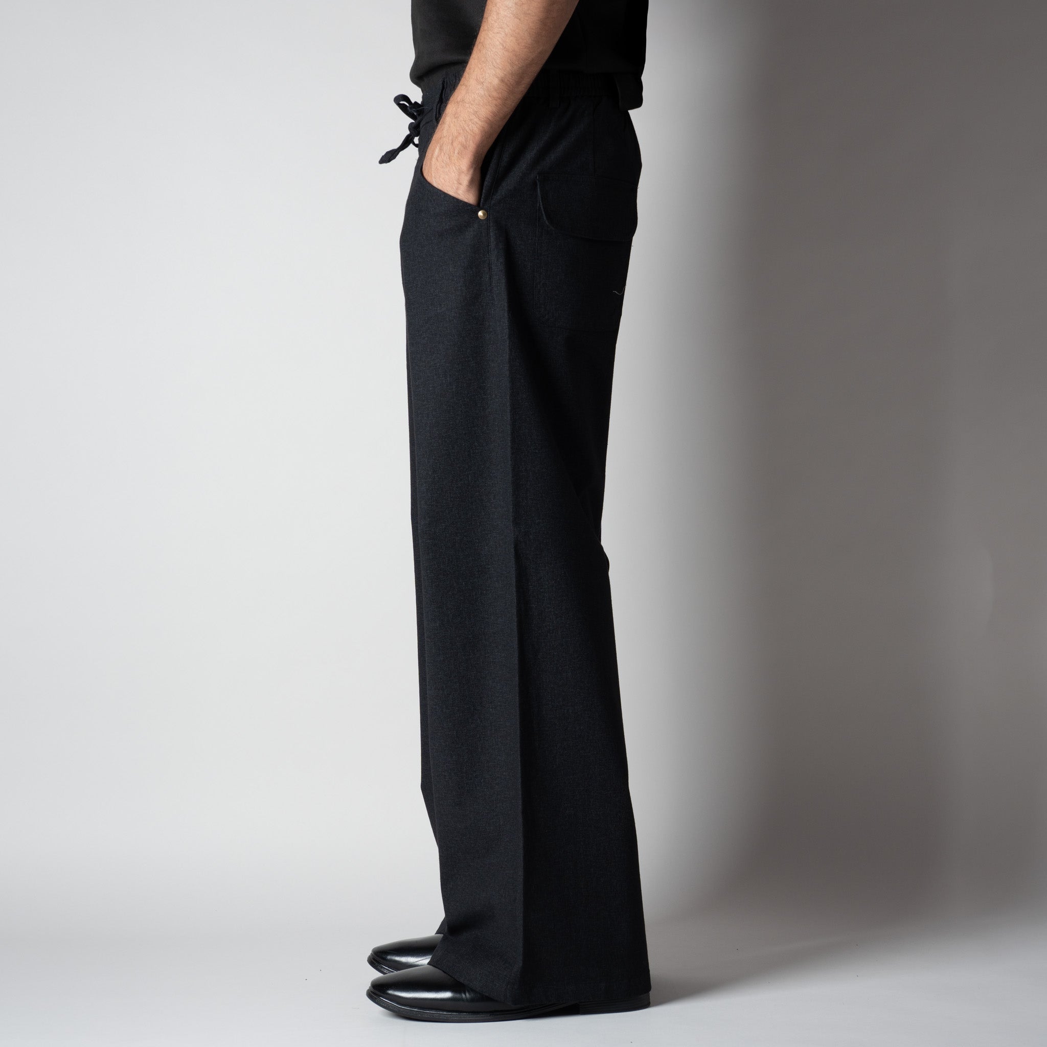 BLACK SOFTMOVE COTTON PANTS - Hophead