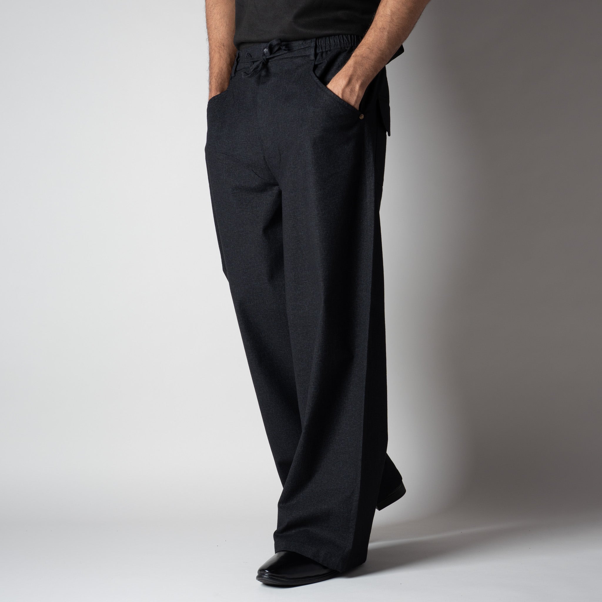 BLACK SOFTMOVE COTTON PANTS - Hophead