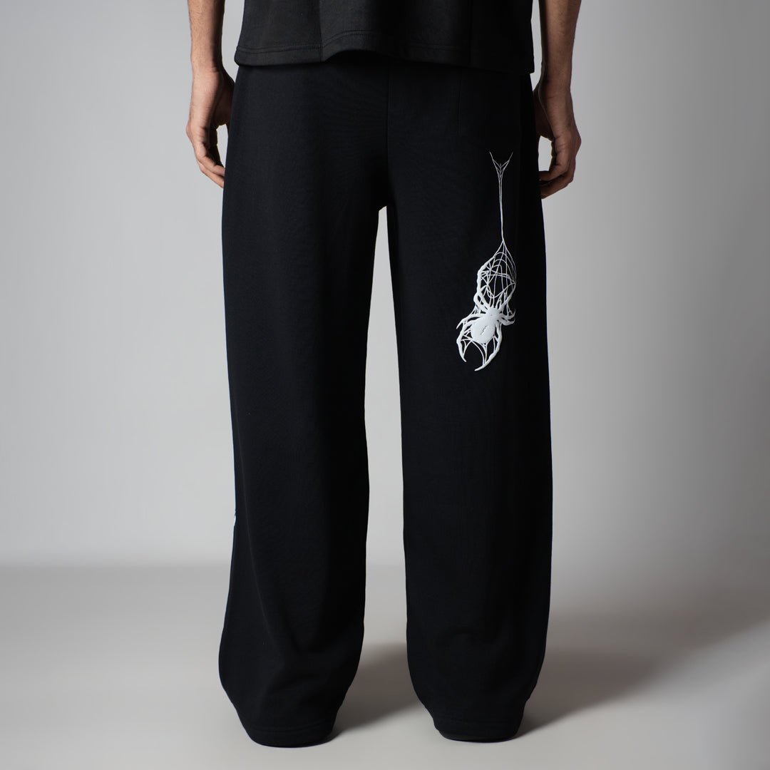 BLACK SPIDER SWEATPANTS - Hophead