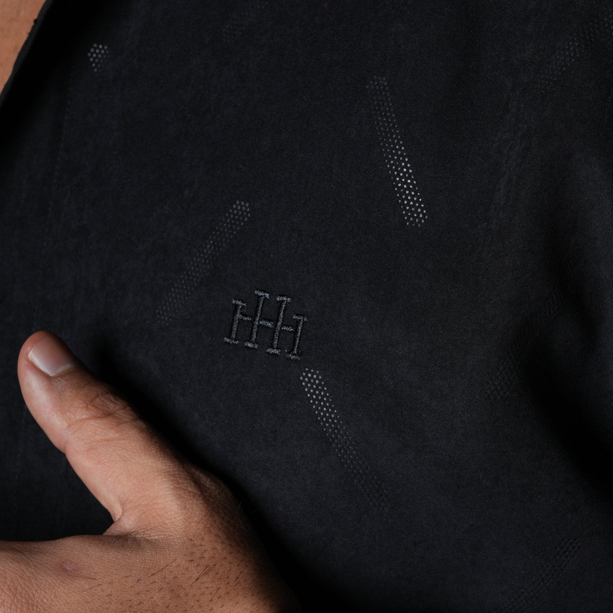 BLACK SUEDE LASER LUXE SHIRT - Hophead