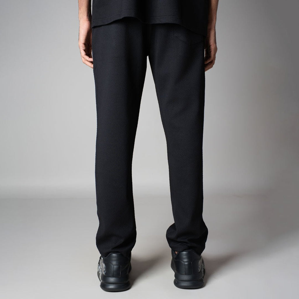 BLACK TEXTURED SWEATPANT - Hophead