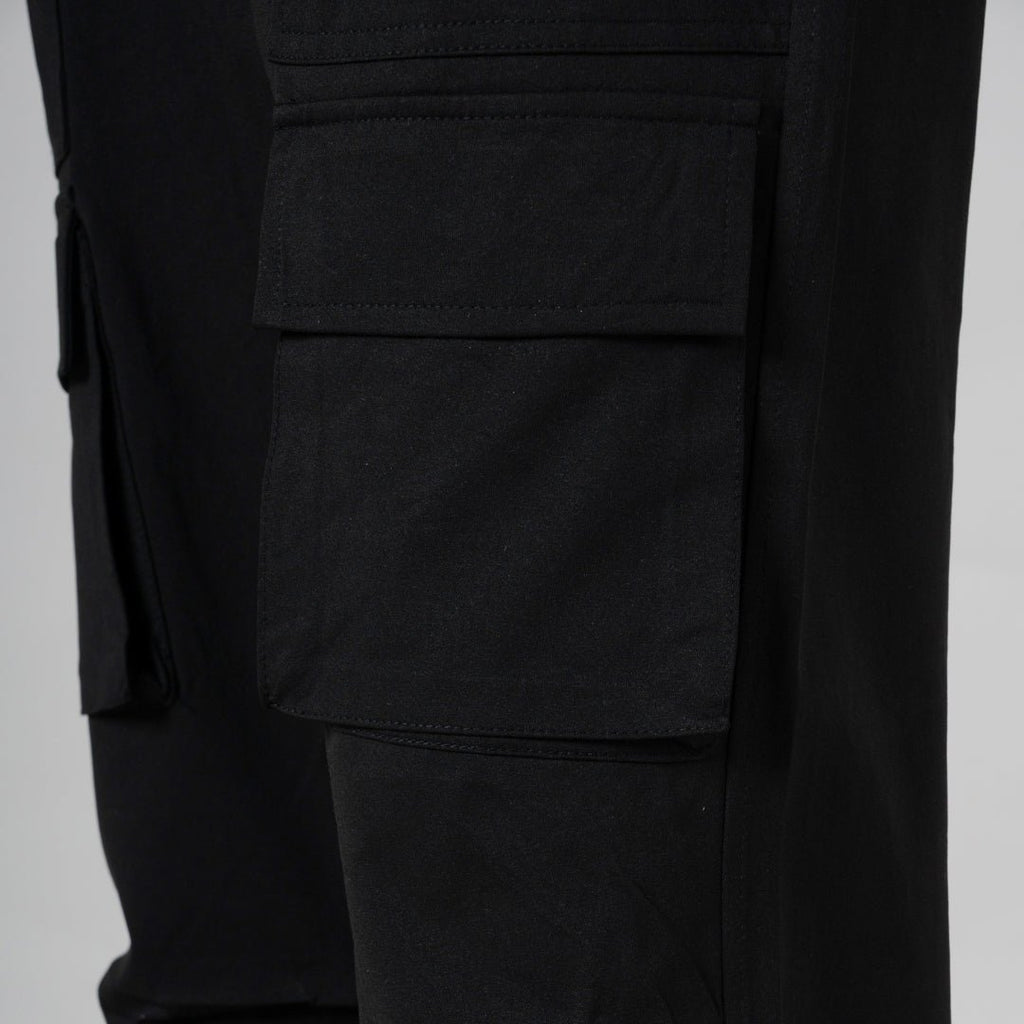 BLACK TWO FRONT POCKET CARGO SWEATPANT - Hophead