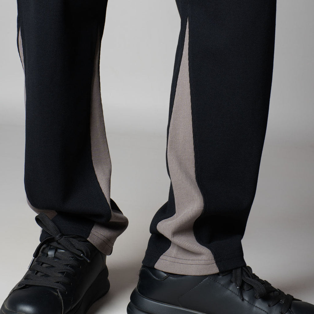 BLACK TWO TONE SWEATPANTS - Hophead