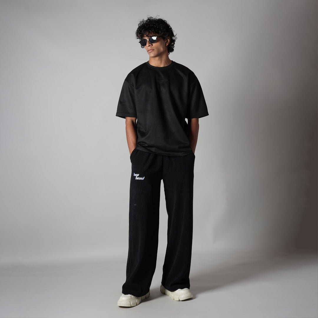 BLACK ULTRALIGHT SUEDE T - SHIRT - Hophead