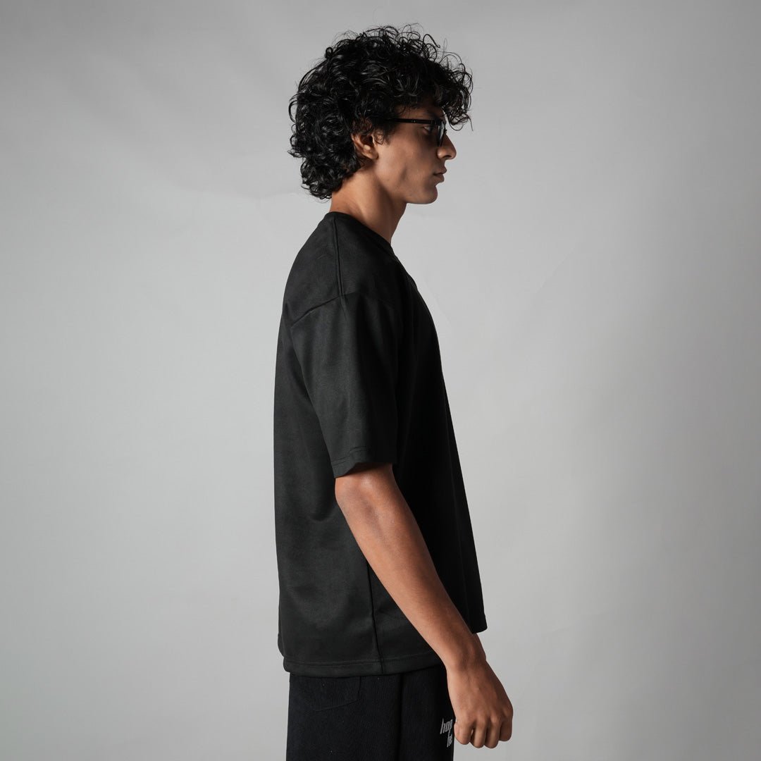 BLACK ULTRALIGHT SUEDE T - SHIRT - Hophead