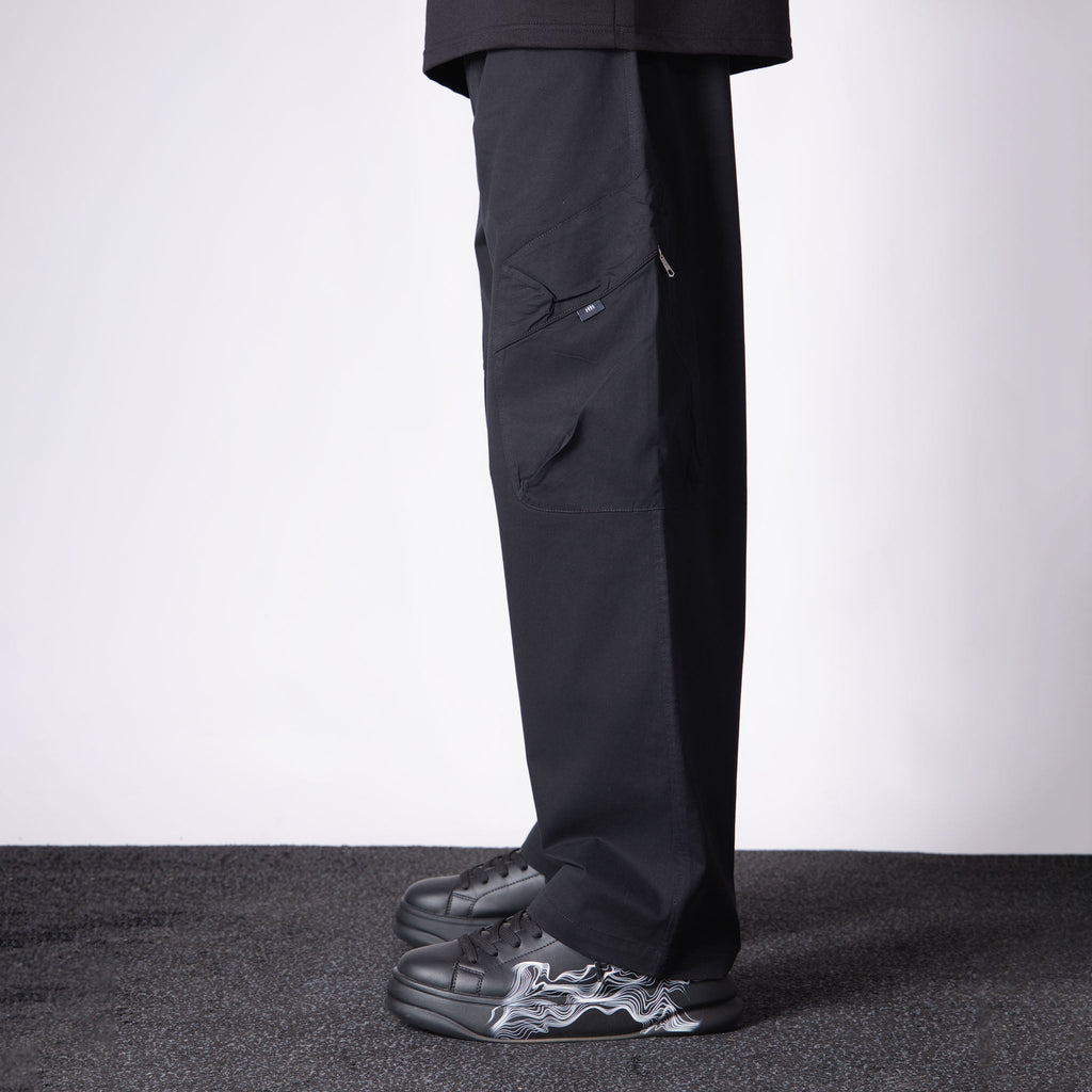 BLACK UTILITY POCKETS COTTON CARGO - Hophead