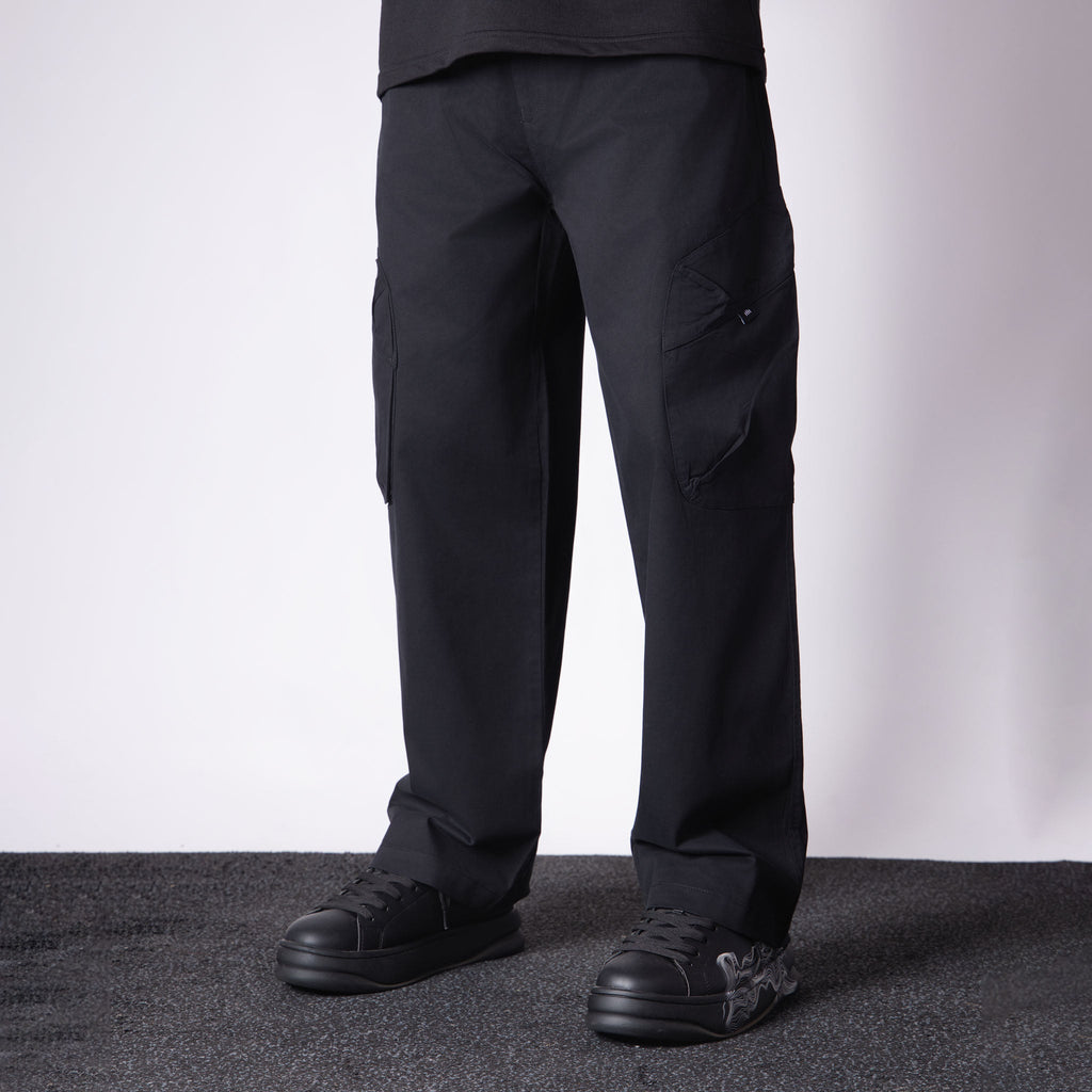 BLACK UTILITY POCKETS COTTON CARGO - Hophead