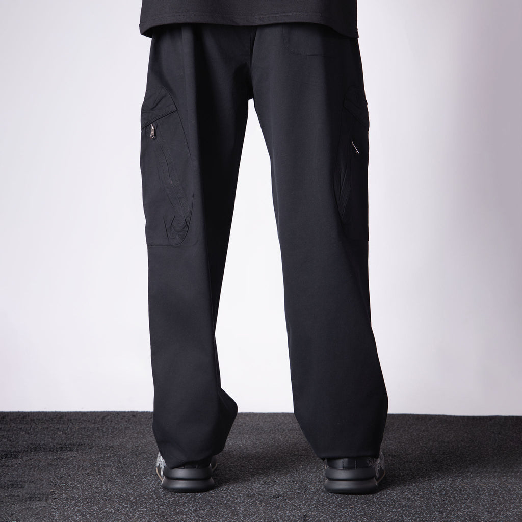 BLACK UTILITY POCKETS COTTON CARGO - Hophead