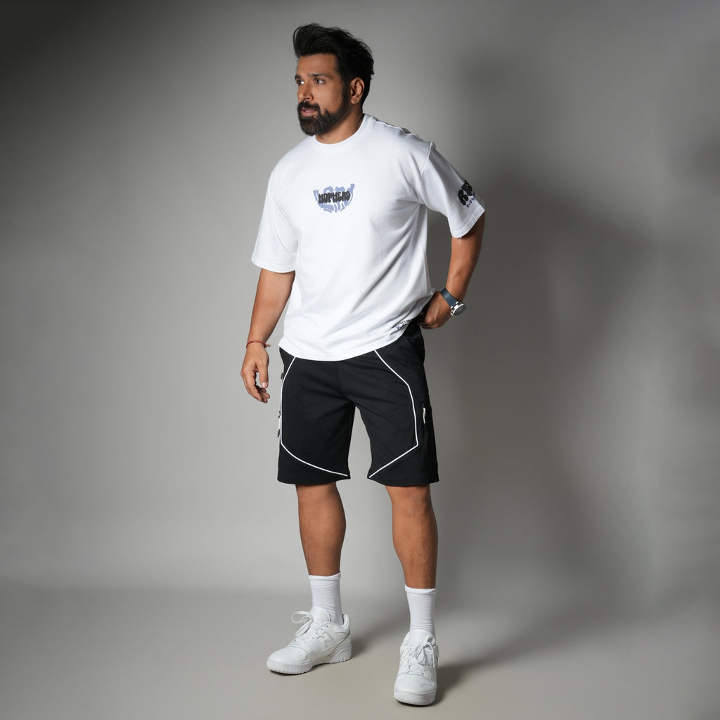 BLACK VERTEX EDGE SHORTS - Hophead