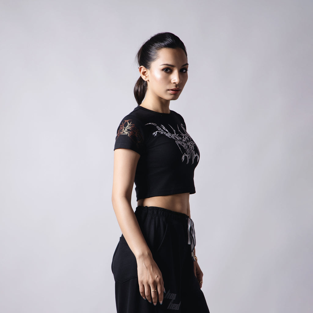 BLACKENED SOUL CROP TOP - Hophead