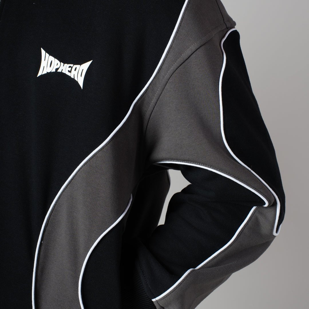 BLACKOUT SMOKELINE HEAVY ZIPPER HOODIE - Hophead