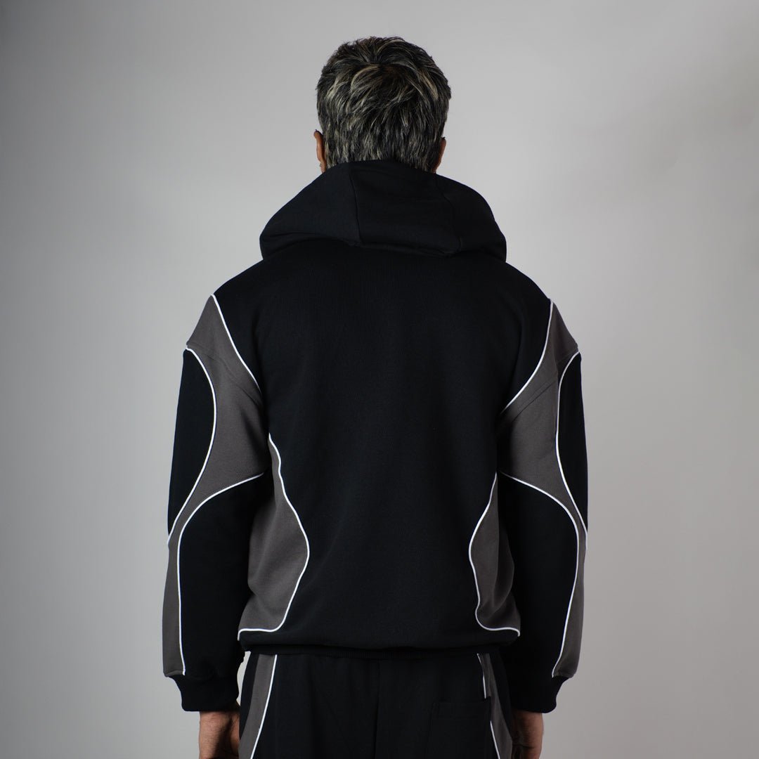 BLACKOUT SMOKELINE HEAVY ZIPPER HOODIE - Hophead